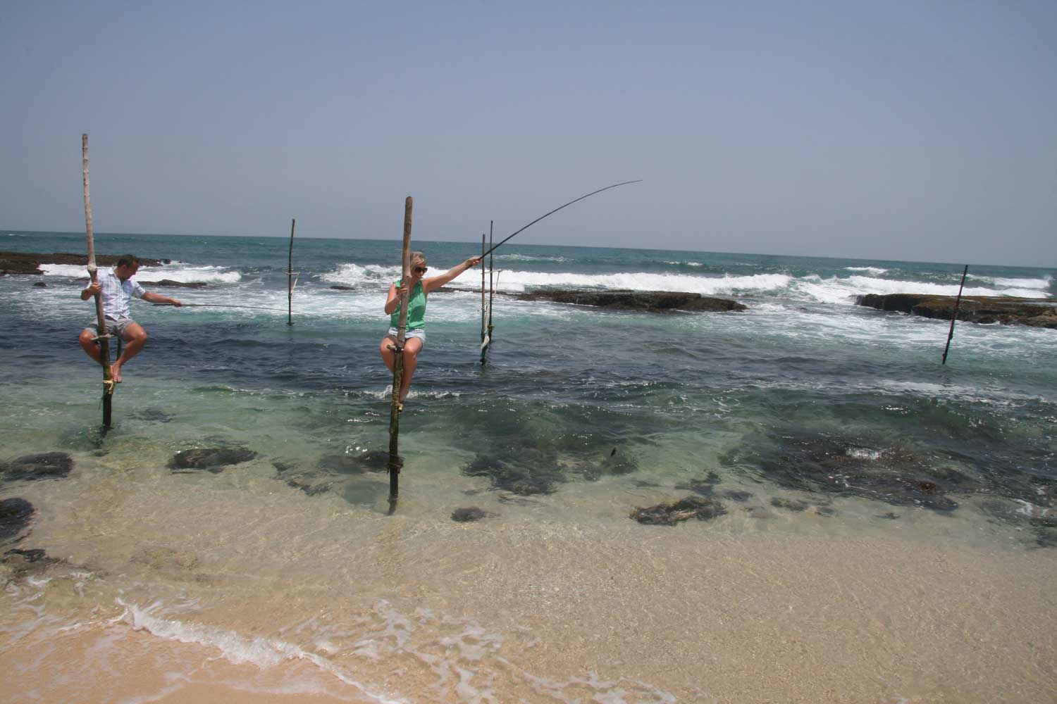 sri lankan tours, stilt fishing sri lanka